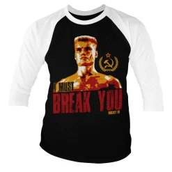 Rocky - I Must Break You Baseball 3/4 Sleeve Tee