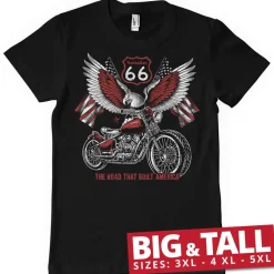 Route 66 - American Eagle Bike Big & Tall T-Shirt