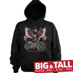 Route 66 - American Eagle Bike Big & Tall Hoodie