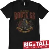 Route 66 - Golden Chopper Big & Tall T-Shirt