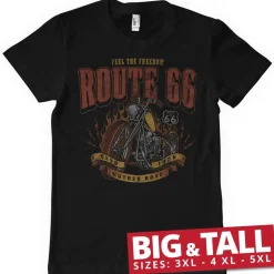Route 66 - Golden Chopper Big & Tall T-Shirt