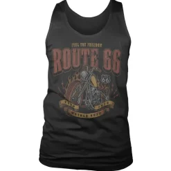 Route 66 - Golden Chopper Tank Top