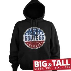 Route 66 - Hot Rod Garage Big & Tall Hoodie