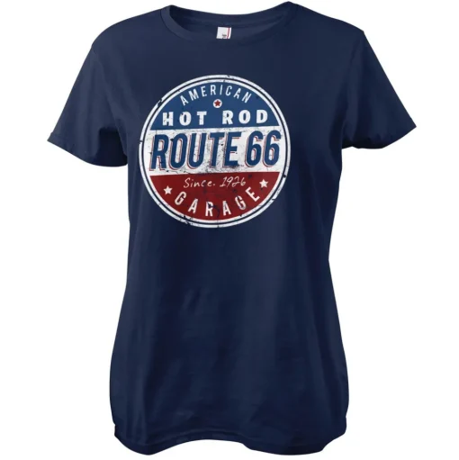 Route 66 - Hot Rod Garage Girly Tee