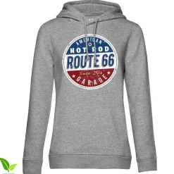 Route 66 - Hot Rod Garage Girls Hoodie
