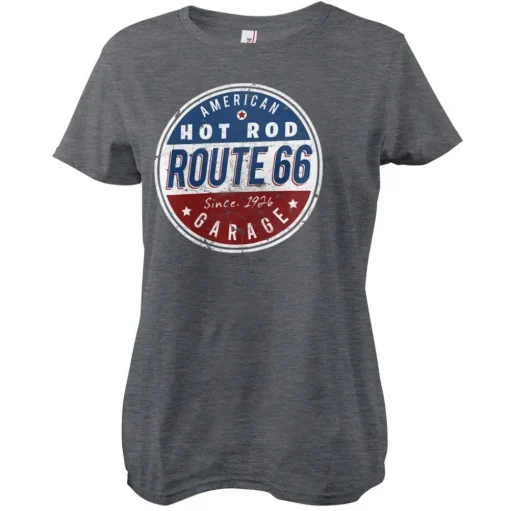 Route 66 - Hot Rod Garage Girly Tee