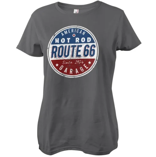 Route 66 - Hot Rod Garage Girly Tee