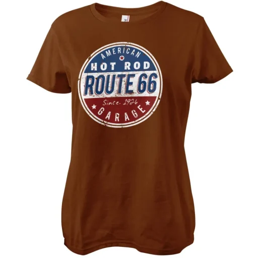 Route 66 - Hot Rod Garage Girly Tee