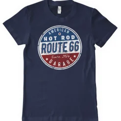 Route 66 - Hot Rod Garage T-Shirt