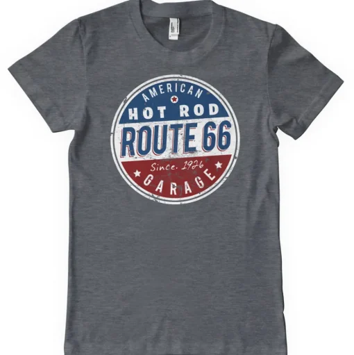 Route 66 - Hot Rod Garage T-Shirt