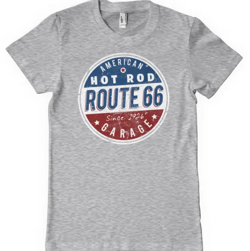 Route 66 - Hot Rod Garage T-Shirt