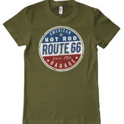 Route 66 - Hot Rod Garage T-Shirt