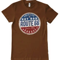 Route 66 - Hot Rod Garage T-Shirt