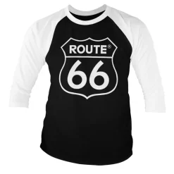 Route 66 Logo Baseball 3/4 Sleeve Tee