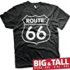 Route 66 Logo Big & Tall T-Shirt