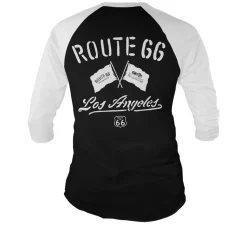 Route 66 Los Angeles Baseball 3/4 Sleeve Tee