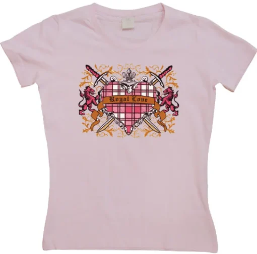 Royal Love Heart Girly T-shirt