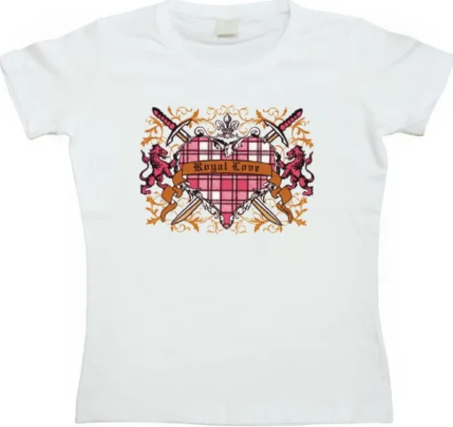 Royal Love Heart Girly T-shirt