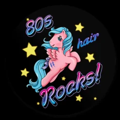 80's Hair Rocks Sticker
