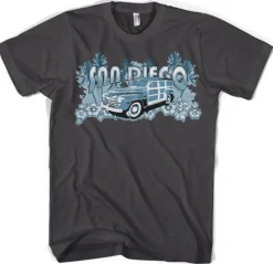 San Diego Woodie T-Shirt