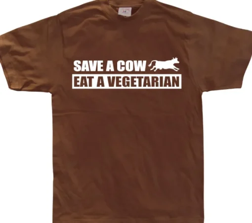 Save A Cow - Eat A Vegetarian T-Shirt