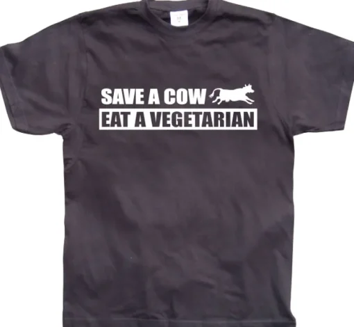 Save A Cow - Eat A Vegetarian T-Shirt