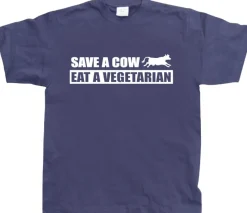 Save A Cow - Eat A Vegetarian T-Shirt
