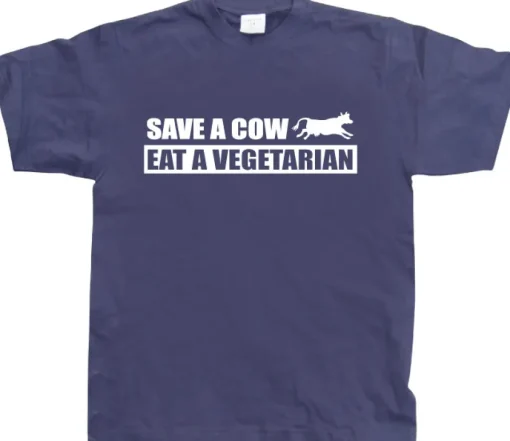 Save A Cow - Eat A Vegetarian T-Shirt