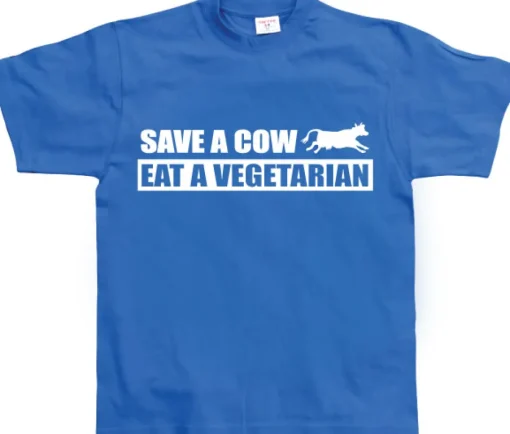 Save A Cow - Eat A Vegetarian T-Shirt