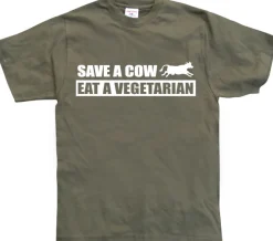Save A Cow - Eat A Vegetarian T-Shirt