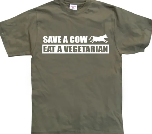 Save A Cow - Eat A Vegetarian T-Shirt