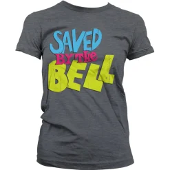 Saved By The Bell Distressed Logo Girly Tee