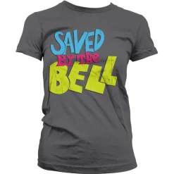 Saved By The Bell Distressed Logo Girly Tee