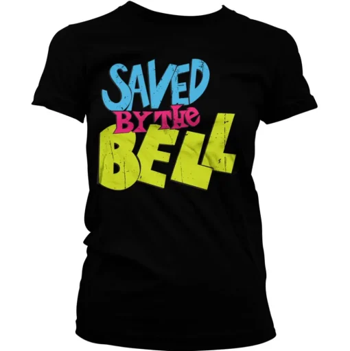 Saved By The Bell Distressed Logo Girly Tee