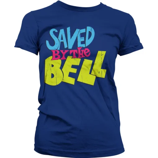 Saved By The Bell Distressed Logo Girly Tee