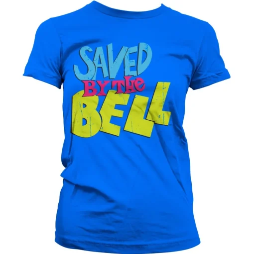 Saved By The Bell Distressed Logo Girly Tee
