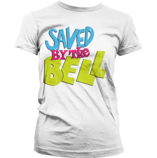 Saved By The Bell Distressed Logo Girly Tee