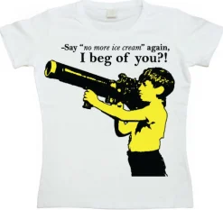 Say No More Ice-Cream Girly T- shirt