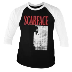 Scarface Poster Baseball 3/4 Sleeve Tee