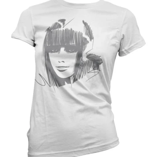 Scroll Girl Lady Tee