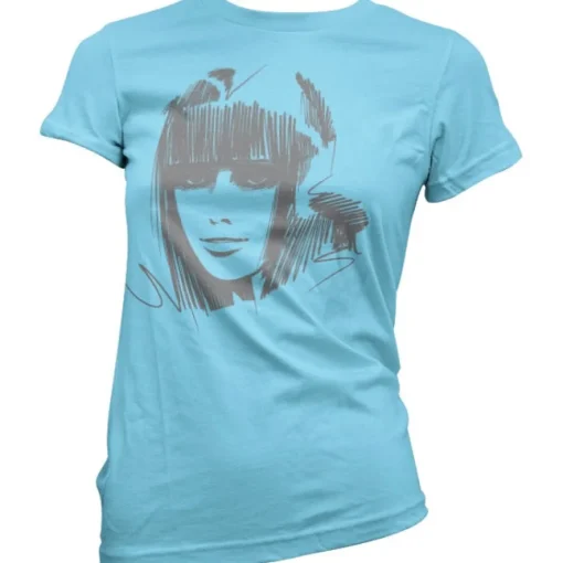Scroll Girl Lady Tee