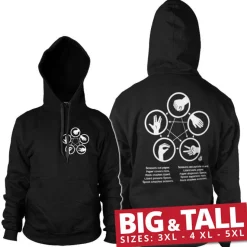 Sheldons Rock-Paper-Scissors-Lizard Game Big & Tall Hoodie