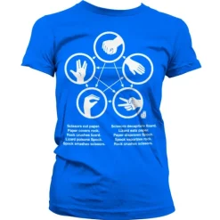 Sheldons Rock-Paper-Scissors-Lizard Game Girly T-Shirt