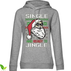 Single And Ready To Jingle Girls Hoodie