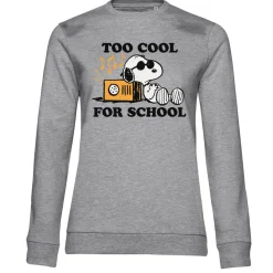 Snoopy - Too Cool For School Girly Hoodie