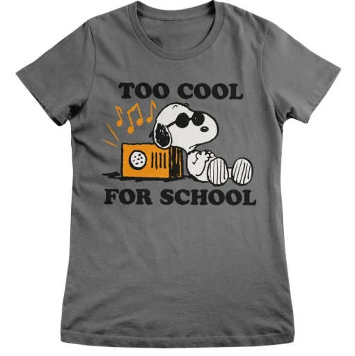 Snoopy - Too Cool For School Girly Tee