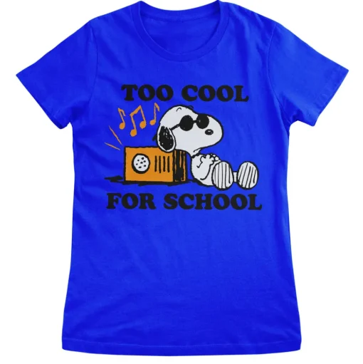 Snoopy - Too Cool For School Girly Tee
