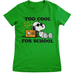 Snoopy - Too Cool For School Girly Tee