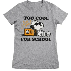 Snoopy - Too Cool For School Girly Tee