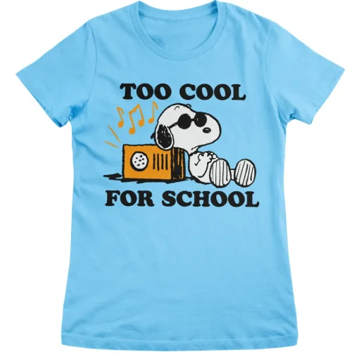Snoopy - Too Cool For School Girly Tee